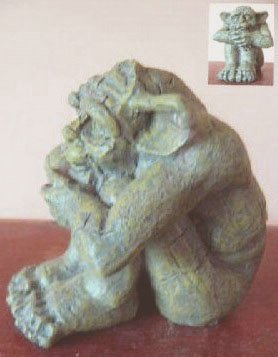 M097 Gargoyle thinking 3.5 in..JPG