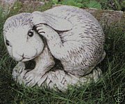 AL17 Scratching Rabbit 7.5Hx9L.JPG