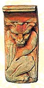 G706 DogFaced Gryphon (shelf) 11x4 in..jpg